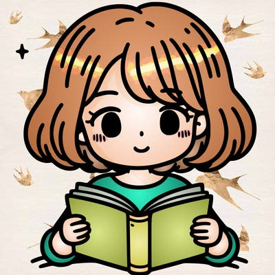 a young girl with short hair reading a book
