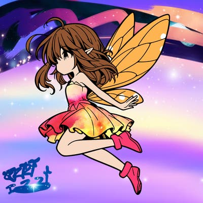 manga fairy flying