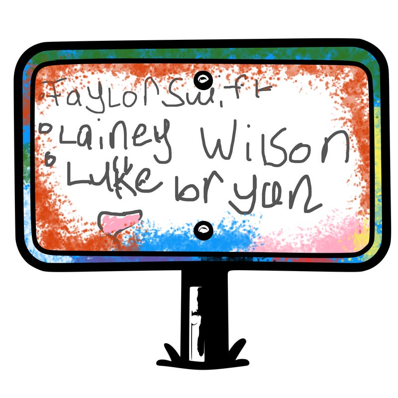 blank sign