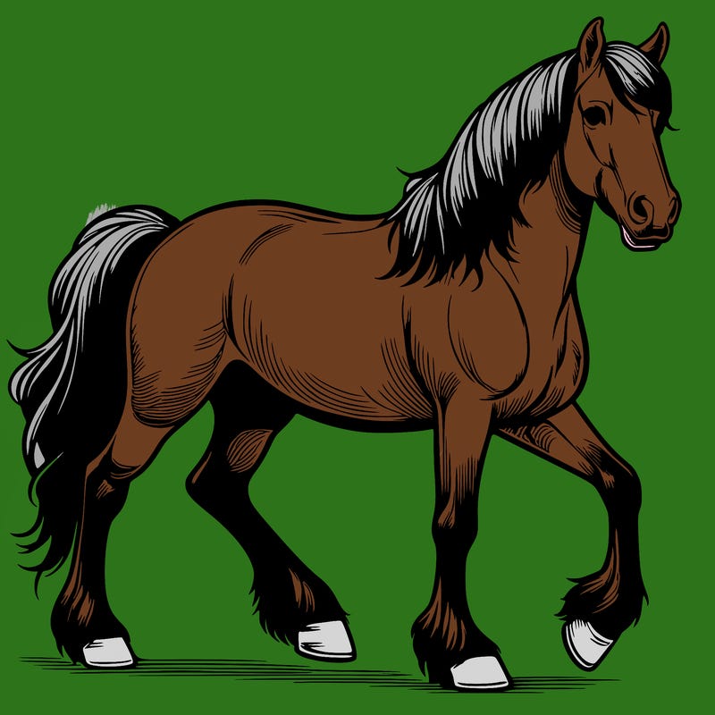 realistic horse