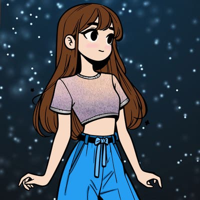 girl in a cute crop top