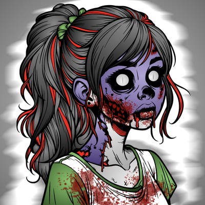 realistic zombie girl