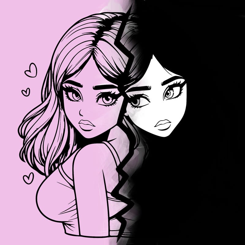 realistic girl split