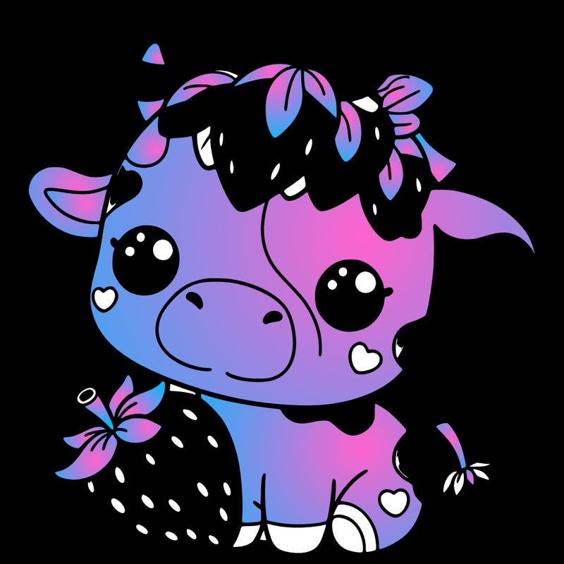 cute strawberry cow