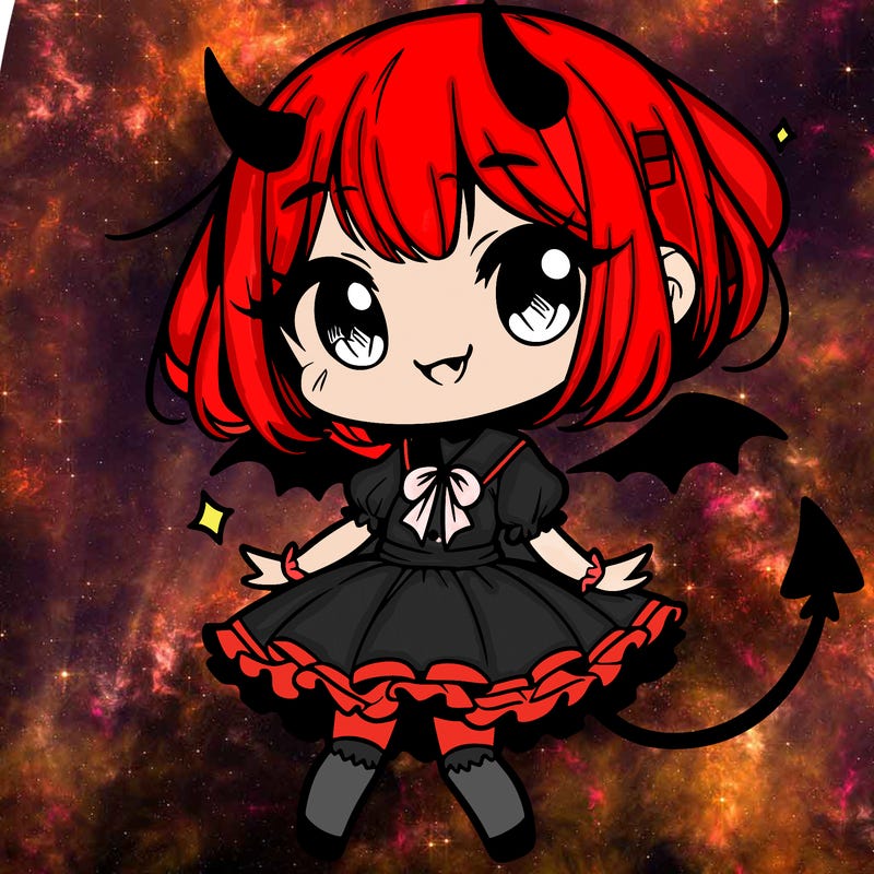 cute manga devil girl