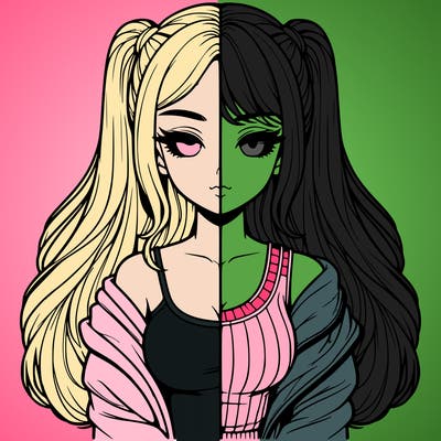 realistic girl split