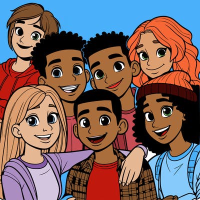 a mixed friend group