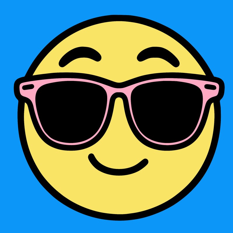 emoji with sunglasses