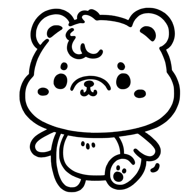 a simple cute little bear