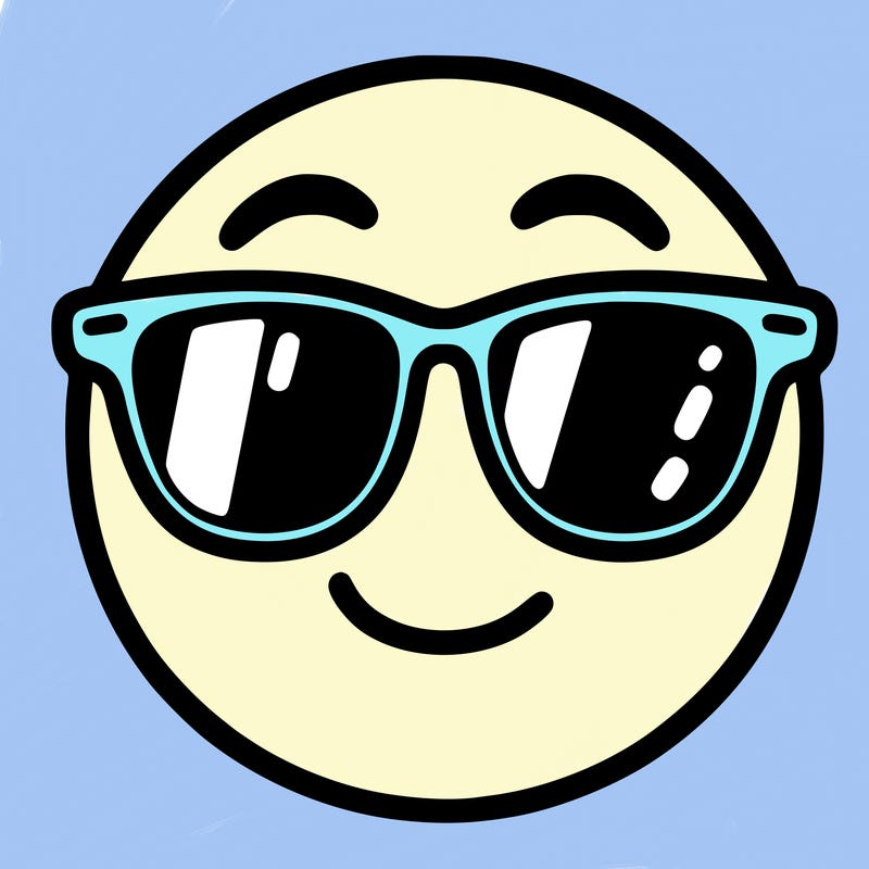 emoji with sunglasses