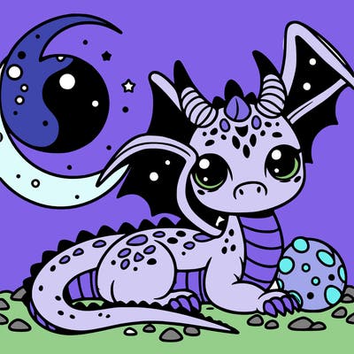 cute adults night dragon