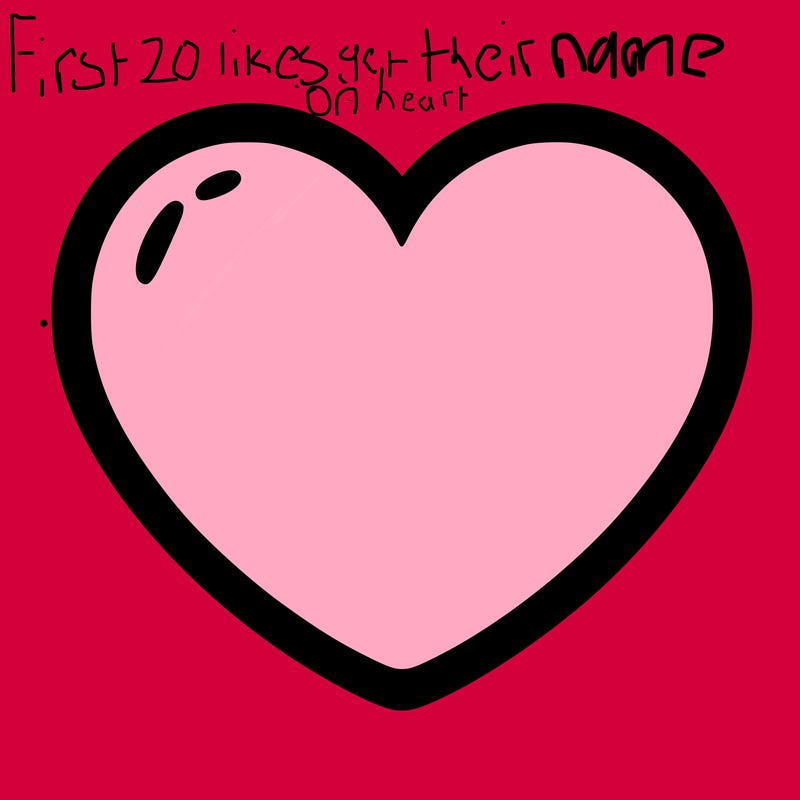a blank heart