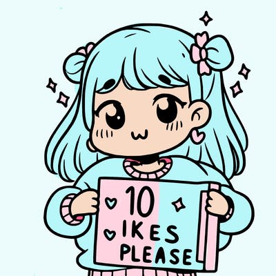 girl holding a sign that says 10 likes please