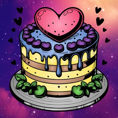 realistic heart cake