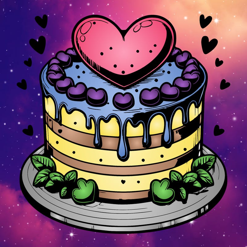 realistic heart cake