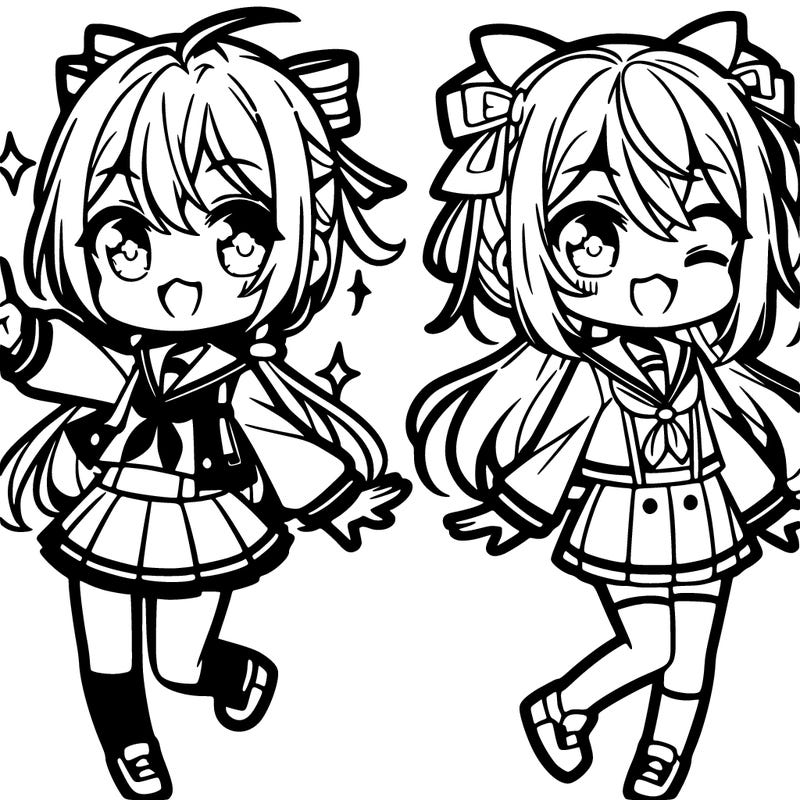 cute easy anime characters