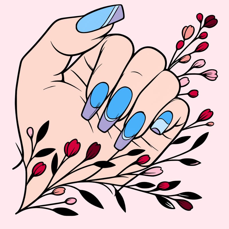 nails with french tip