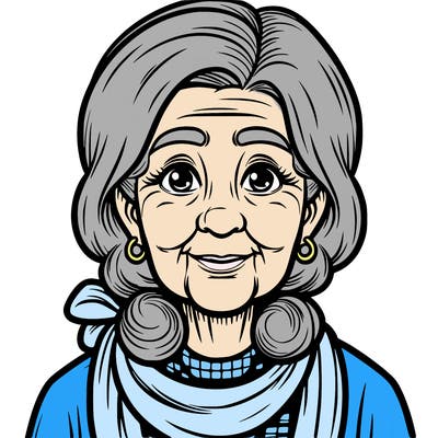 realistic old ladey