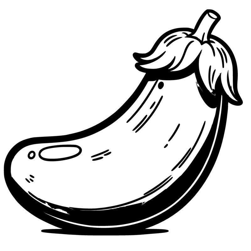 a big eggplant