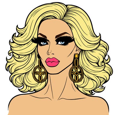 realistic drag queen