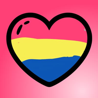a blank heart