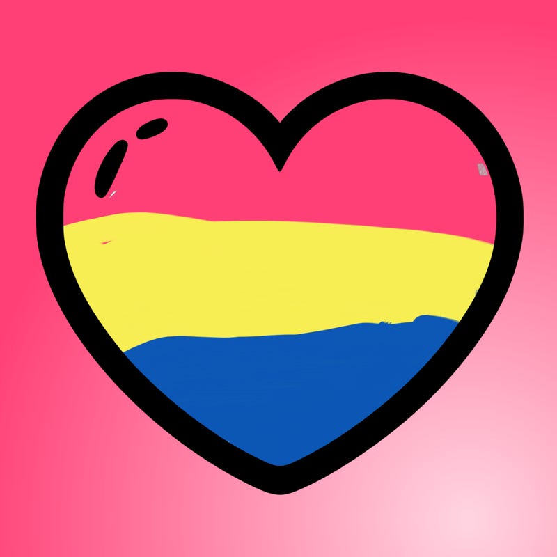 a blank heart