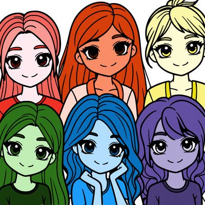 group of girls