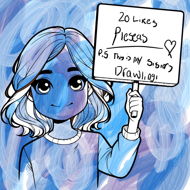 realistic girl holding up a sign