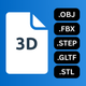 3D File Viewer: OBJ STP & more