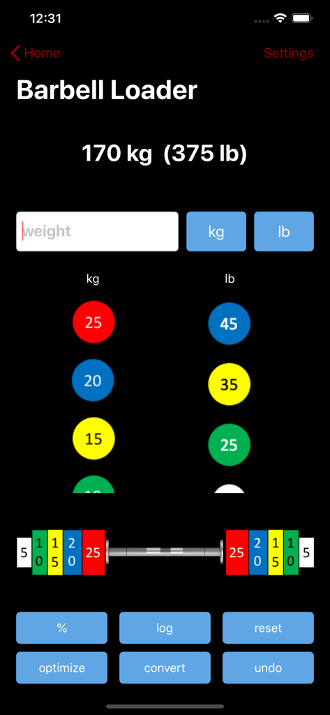 Barbell Loader and Calculator - Sports App | MWM