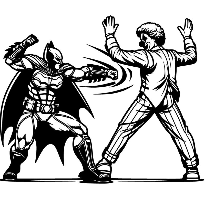 the joker and batman fighting