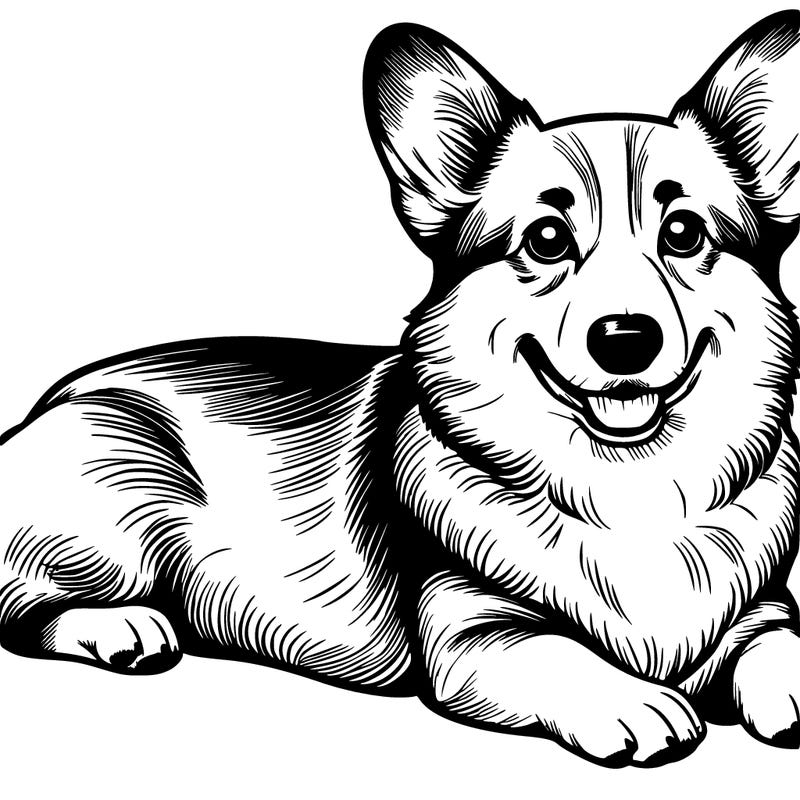 a realistic corgi