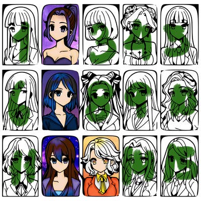 girls that look diffrent anime