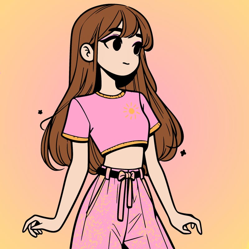 girl in a cute crop top