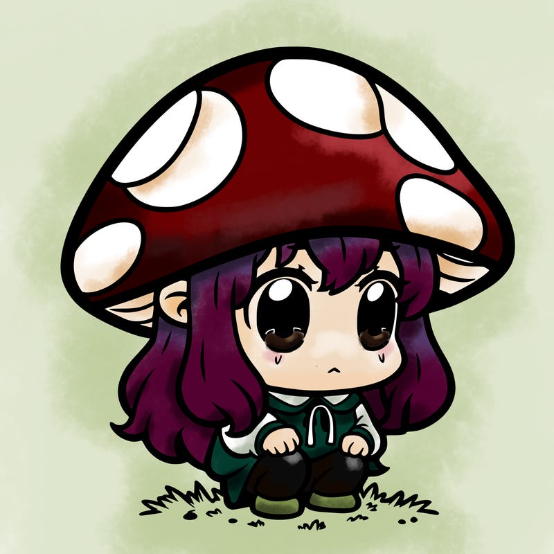 frog mushroom hat anime