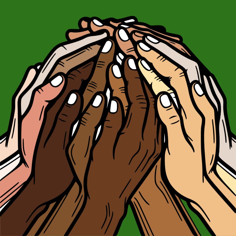 hands together