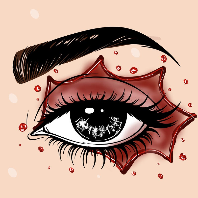 eye closed realistic
