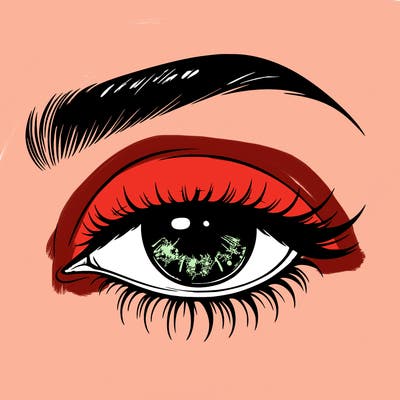 eye closed realistic