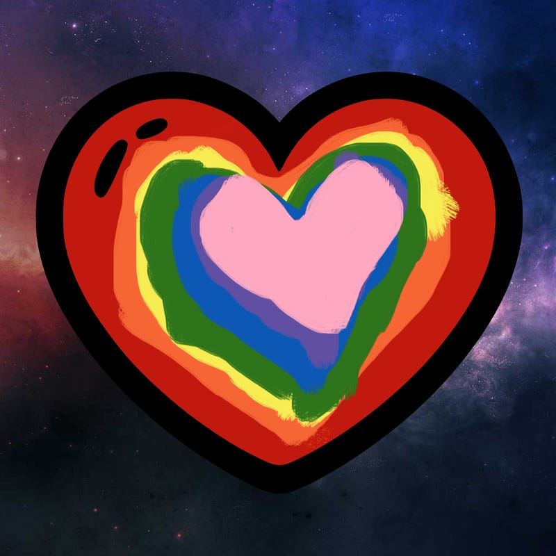a blank heart