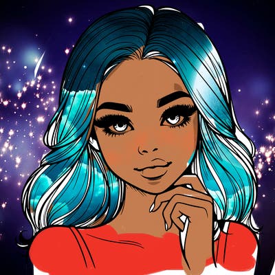 realistic girl with makeup pretty and freckles