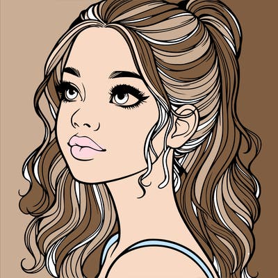 beautiful realistic girl