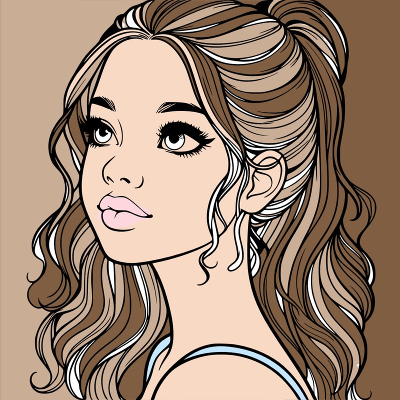 beautiful realistic girl