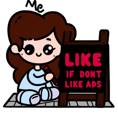 like if you don’t like adds