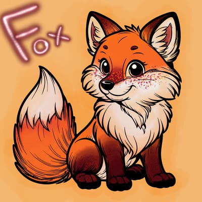 realistic fox