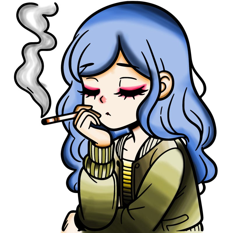 girl smoking