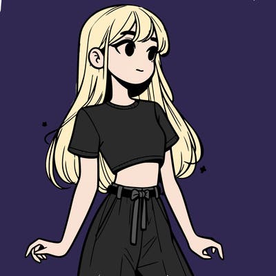 girl in a cute crop top