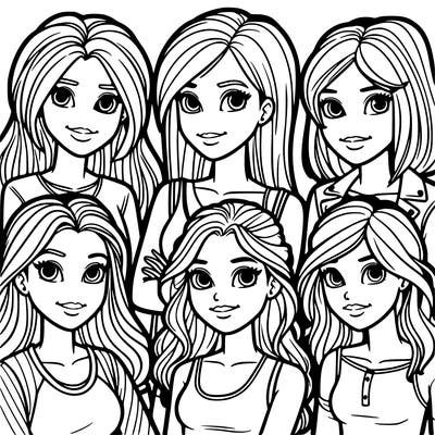 four teen age girls