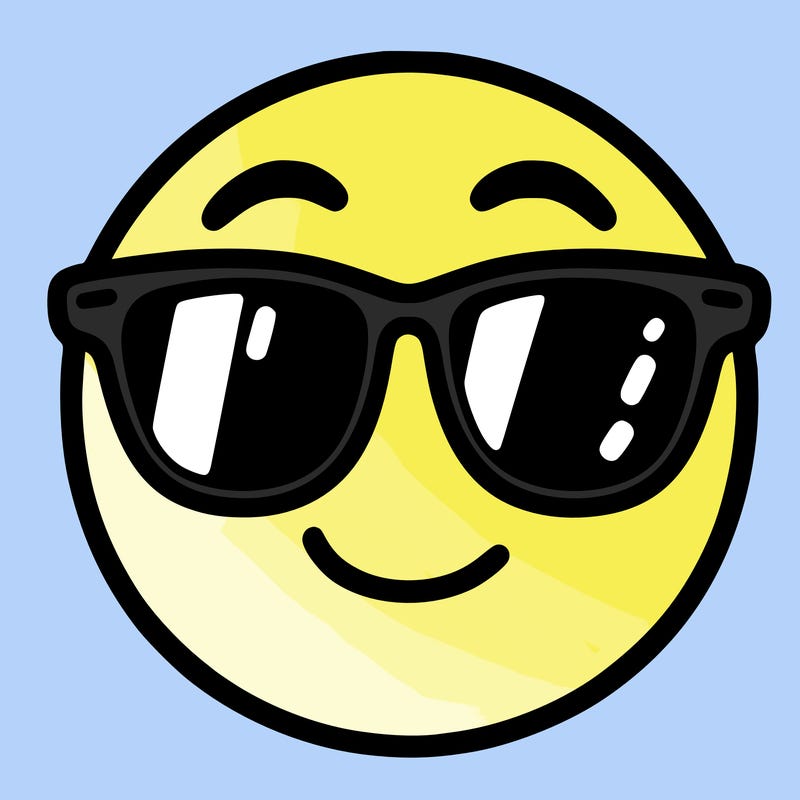 emoji with sunglasses