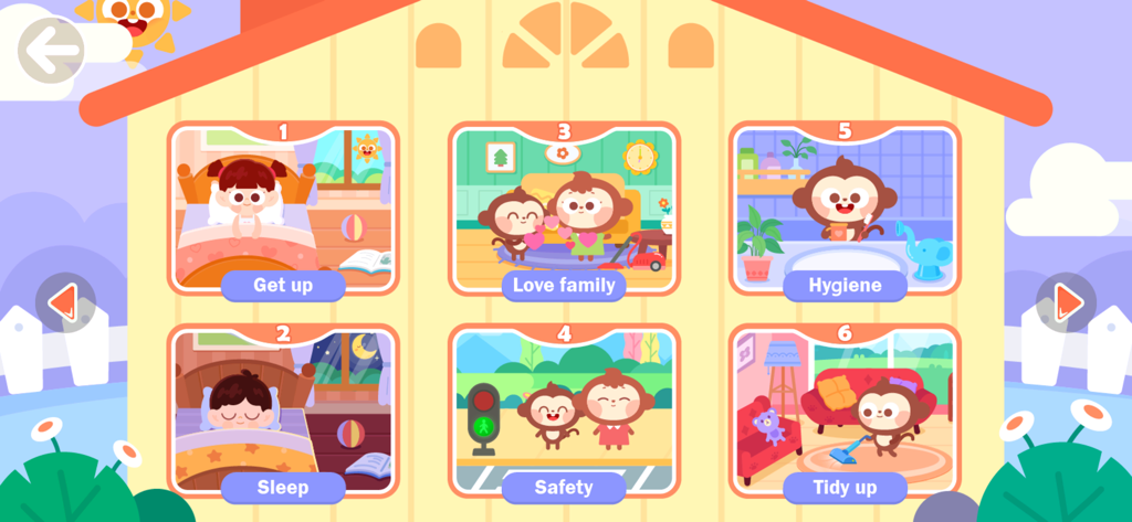 Develop good habits：DuDu Game - Menu of daily habits and safety lessons for kids in the DuDu Game app