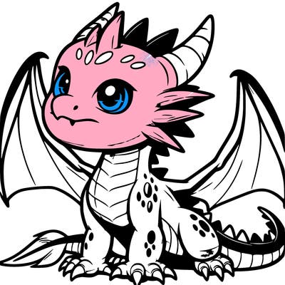 fierce baby night dragon